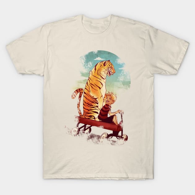 Boy and Tiger T-Shirt by tintanaveia